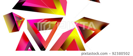 3d triangle abstract background. Basic shape technology or business concept composition. Trendy techno business template for wallpaper, banner, background or landing 3d triangle abstract background. Basic shape technology or business concept composition. Trendy techno business template for wallpaper, banner, background or landing 92380502