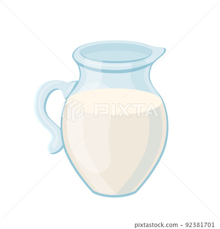 milk jug cartoon vector illustration 92381701