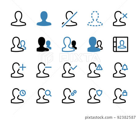 用戶各種 UI 圖標集 92382587