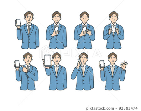 Business person illustration set 92383474