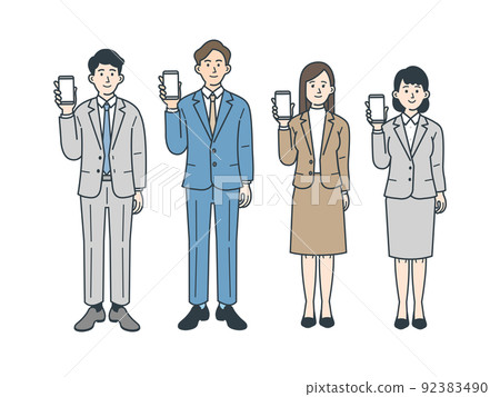 Business person illustration set 92383490