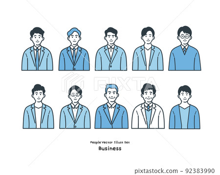 Business person illustration set 92383990