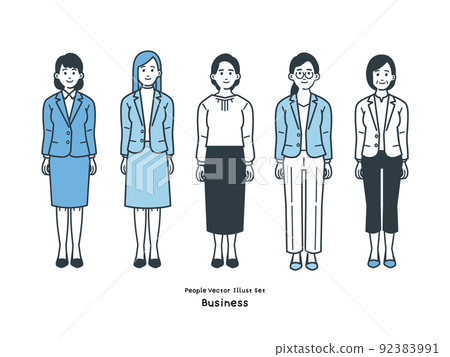 Business person illustration set 92383991