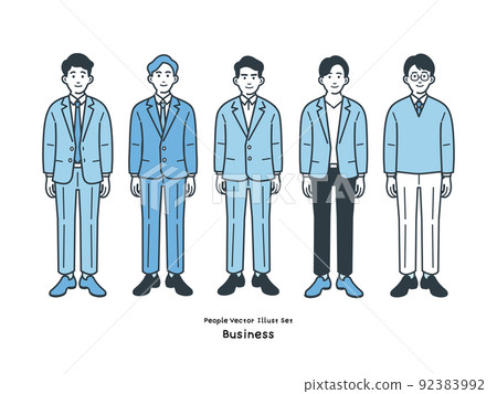 Business person illustration set 92383992