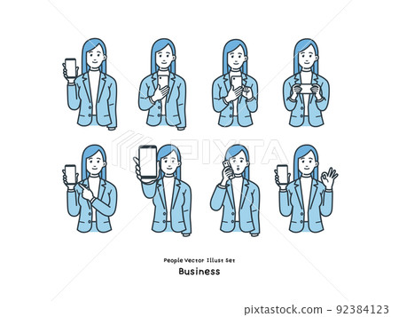 商務人士插圖集 92384123