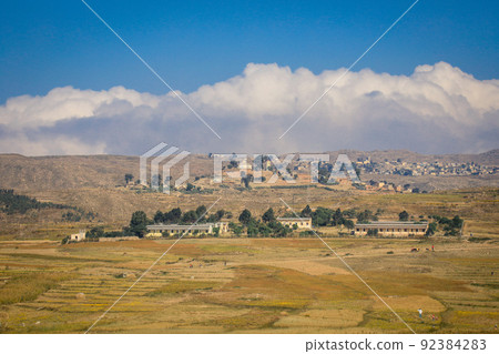 Small Local Village with Typical Keren Houses, Eritrea Small Local Village with Typical Keren Houses, Eritrea 92384283
