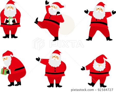 聖誕聖誕老人的各種姿勢套裝 聖誕聖誕老人的各種姿勢套裝 92384727