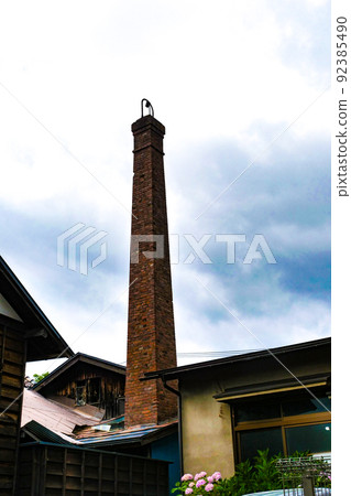 Photograph, landscape photograph of Morioka, summer sky 92385490