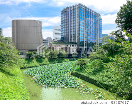 Ushigabuchi and Kudan Kaikan seen from Tokyo Kudan / Kudan Sakagami 92387617