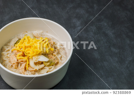 Summer Korean Food Chogye Noodles with Dongchimi and Egg 92388869