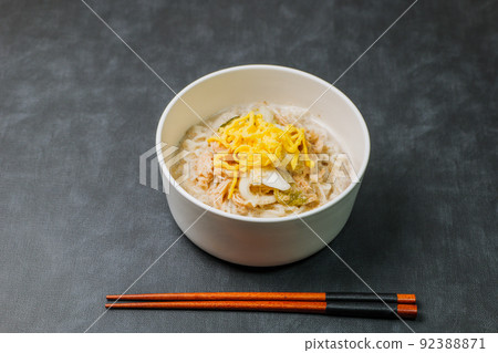 Summer Korean Food Chogye Noodles with Dongchimi and Egg 92388871