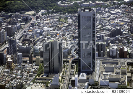 Aerial view of the vicinity of the Metropolitan Expressway Nishi-Shinjuku Junction Aerial view of the vicinity of the Metropolitan Expressway Nishi-Shinjuku Junction 92389094