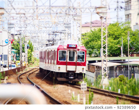 Railway scenery tilt shift Railway scenery tilt shift 92389650