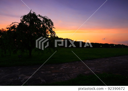 Kitakami City, Iwate Prefecture Sunset Park 92390672