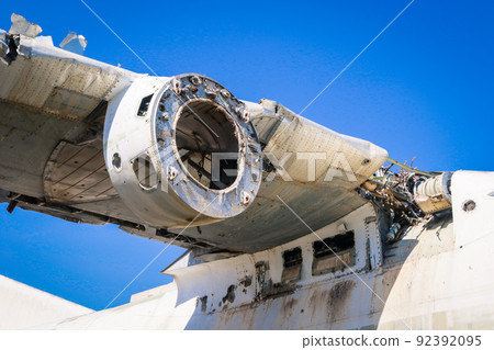 Destroyed Soviet Airplane in the Massawa Old Town, Eritrea 92392095