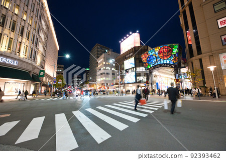 [Hyogo Prefecture] Cityscape around Kobe Sannomiya Station at night in November 92393462