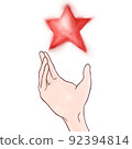 拿著紅星的手 92394814