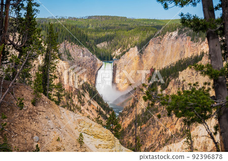 Lower Falls of the Yellowstone in Yellowstone National Park 92396878