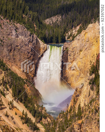 Lower Falls of the Yellowstone in Yellowstone National Park Lower Falls of the Yellowstone in Yellowstone National Park 92397082