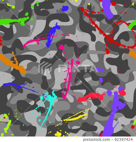 圖案 數碼相機 墨水 顏色 單色 圖案 正方形 92397424