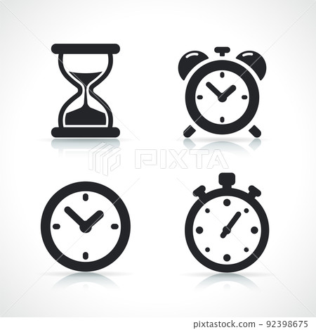 various time icons isolated - Stock Illustration [92398675] - PIXTA