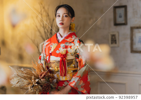 紅色風衣大風衣婚禮 紅色風衣大風衣婚禮 92398957