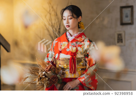 紅色風衣大風衣婚禮 紅色風衣大風衣婚禮 92398958