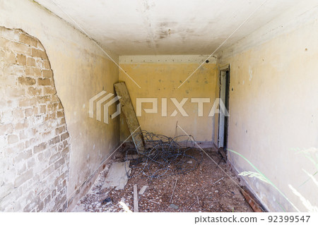 Abandoned secret Soviet Union military ghost town Irbene in Latvia 92399547