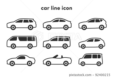Car Passenger car line icon Car Passenger car line icon 92400215