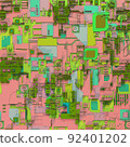 Abstract seamless electronic board background 92401202
