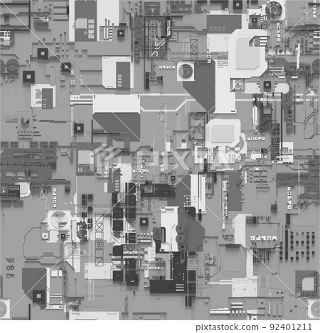 Abstract electronic board seamless background Abstract electronic board seamless background 92401211
