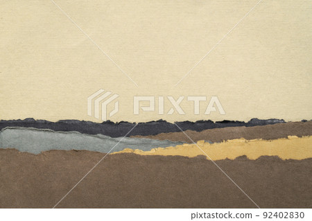 abstract landscape in earth pastel tones 92402830