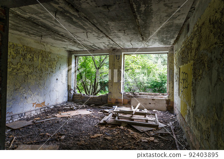 Abandoned secret Soviet Union military ghost town Irbene in Latvia Abandoned secret Soviet Union military ghost town Irbene in Latvia 92403895