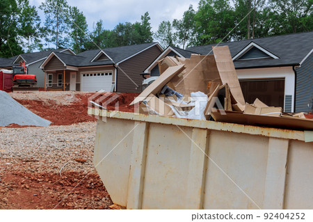 Metal container trash dumpsters for garbage recycling construction 92404252