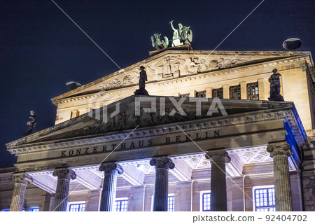 Berlin Concert Hall at Gendarmenmarkt - amazing view at night Berlin Concert Hall at Gendarmenmarkt - amazing view at night 92404702