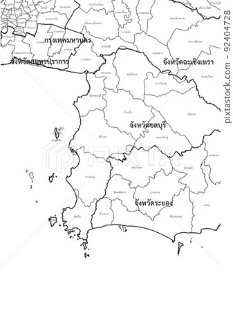 Thailand map southern province asia Thailand map southern province asia 92404728