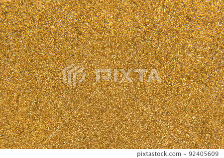 Golden yellow metal shavings waste steel recycling iron texture background 92405609
