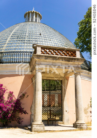Old abandoned Greenhouse in Tapada das Necessidades park Old abandoned Greenhouse in Tapada das Necessidades park 92408846