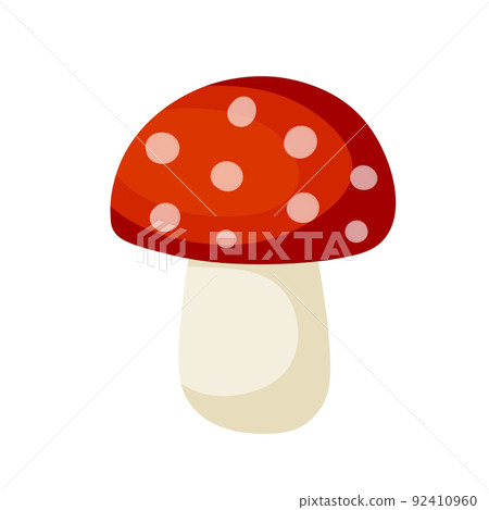 Mushroom with a red cap. Mushroom with a red cap. 92410960