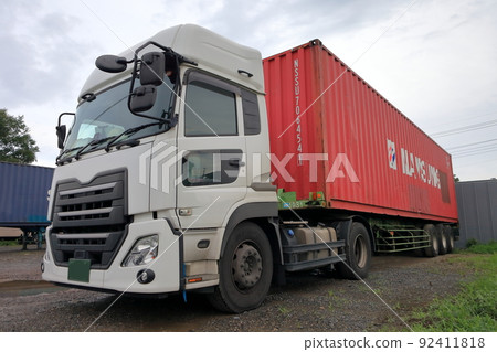 Trailer truck image Trailer truck image 92411818