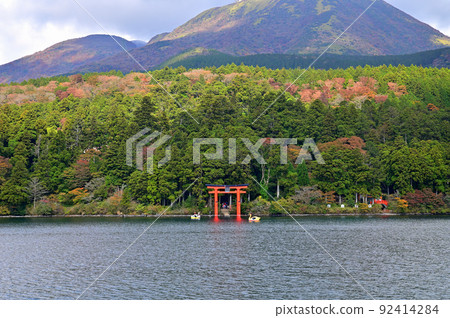 Autumn leaves of Lake Ashi, Hakone 92414284