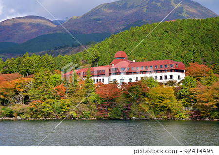 Autumn leaves of Lake Ashi, Hakone 92414495