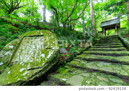 大分縣國前市夏天的二子寺 92419138