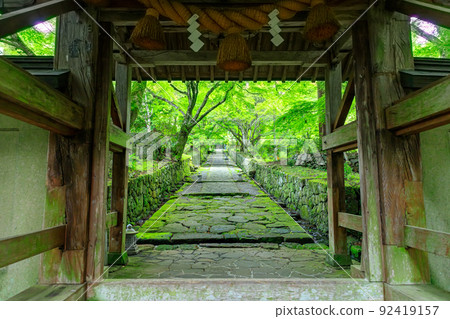 大分縣國前市夏天的二子寺 92419157