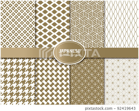 金色日本圖案圖案集 92419643
