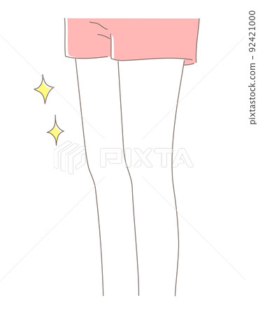 Illustration material of a woman with thin thighs Illustration material of a woman with thin thighs 92421000