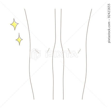 一個瘦腿女人的插圖素材 一個瘦腿女人的插圖素材 92421655