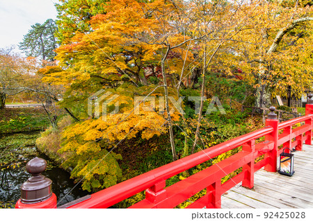 Hirosaki Castle, Aomori Prefecture-Autumn Leaves Shimobashi Bridge- 92425028