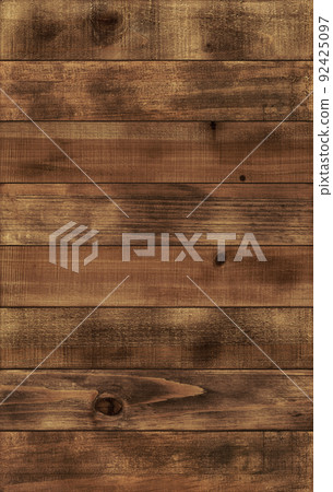 Vintage wood with knots, floor / wall planks painted with oil stain Vintage wood with knots, floor / wall planks painted with oil stain 92425097