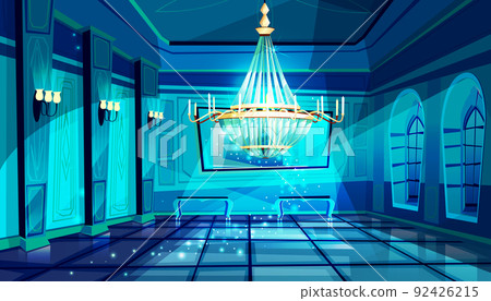 Ballroom night hall vector illustration Ballroom night hall vector illustration 92426215